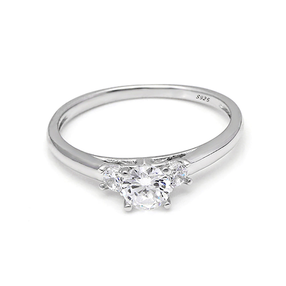 NinaEngagementRingWomensSterlingSilver3StoneCzGingerLyneCollection_-4