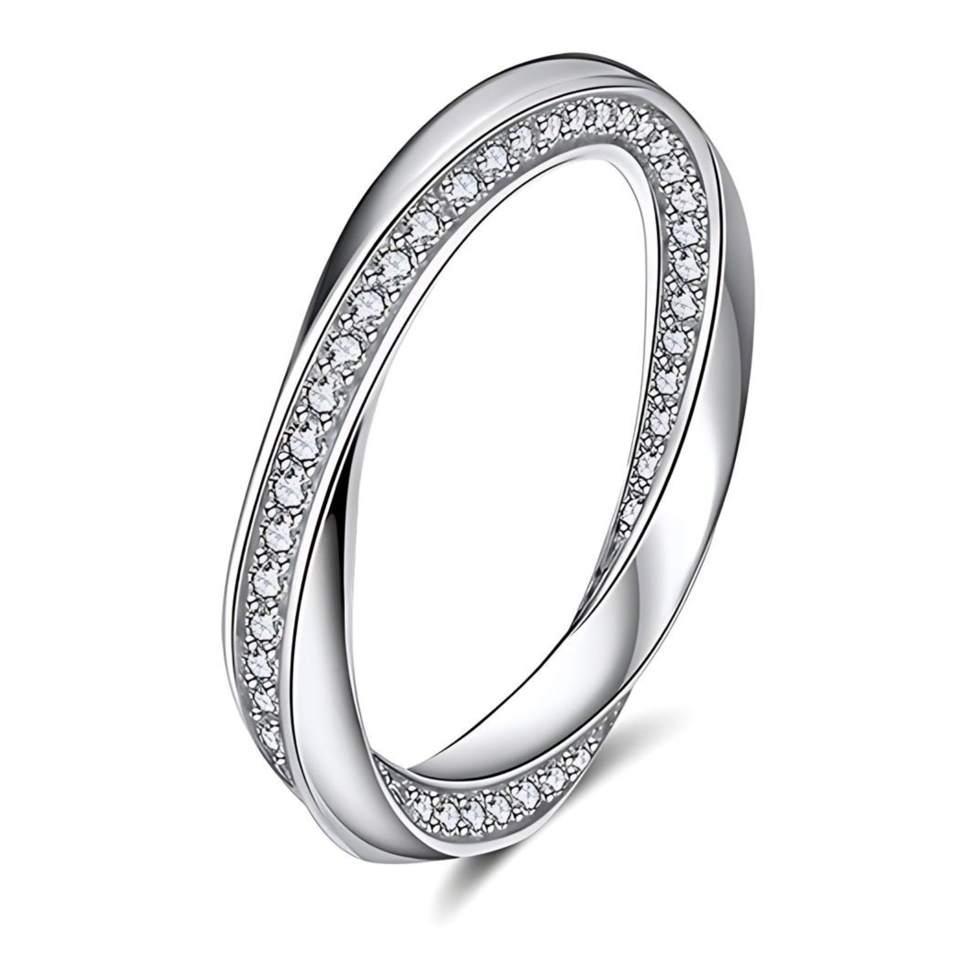 TwistEternityWeddingBandRingforWomenSterlingSilverCZGingerLyneCollection_Silver-1