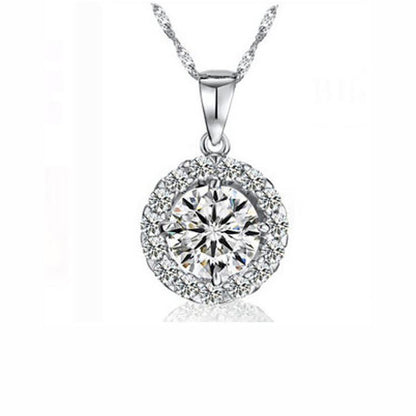 JennyNecklaceforWomenHaloRoundPendantCubicZirconiaGingerLyneCollection_Silver-1
