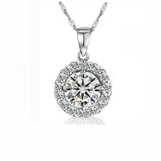 JennyNecklaceforWomenHaloRoundPendantCubicZirconiaGingerLyneCollection_Silver-1