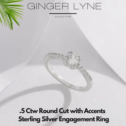 RoundEngagementRingforWomenbyGingerLyne.5CtSimulatedDiamondSterlingSilverWeddingRings_Silver-3