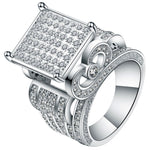 Load image into Gallery viewer, Edwina Engagement Ring Square Micro Pave Exaggerated Women Ginger Lyne Collection - 7
