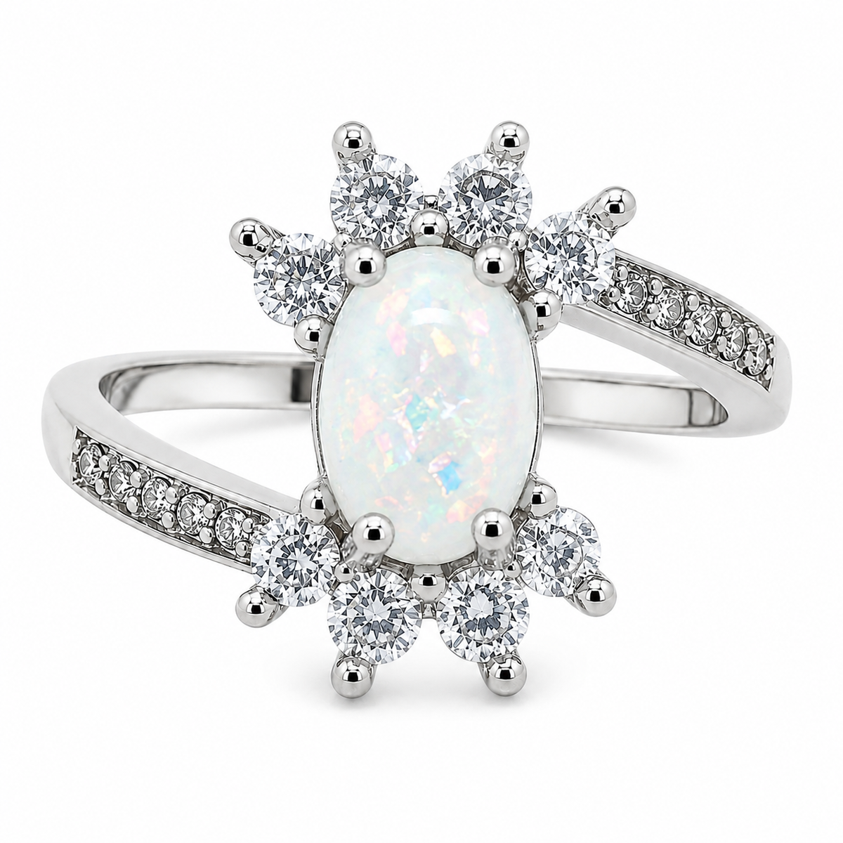 ZaireStatementRingCreatedFireOpalClearCZWomensGingerLyneCollection_Silver-1