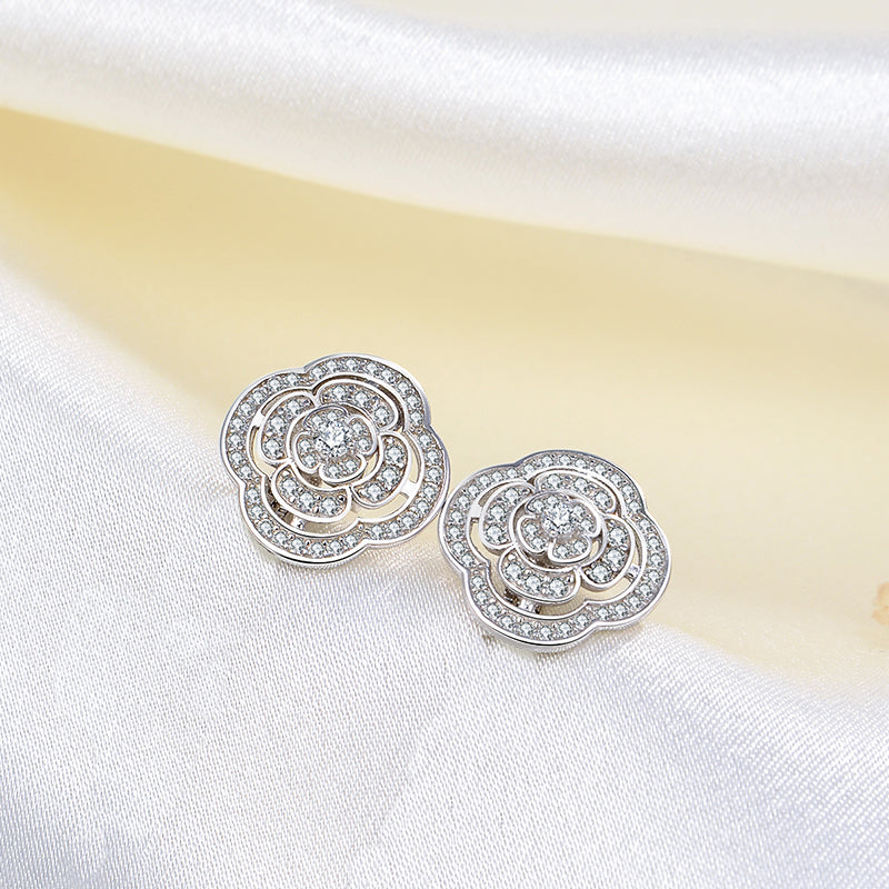 ChainDangleEarringsforWomenTwoInOneDesignSterlingSilverGingerLyneCollection_Silver-5