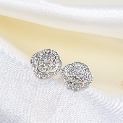 ChainDangleEarringsforWomenTwoInOneDesignSterlingSilverGingerLyneCollection_Silver-5