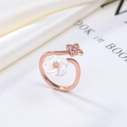 ForgetMeNotFlowerAdjustableRingforWomenRoseGoldPlatedSterlingSilverGingerLyne_Gold-5