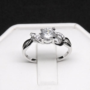 Ferah Engagement Ring Cubic Zirconia Sterling Silver Women Ginger Lyne Collection - 10