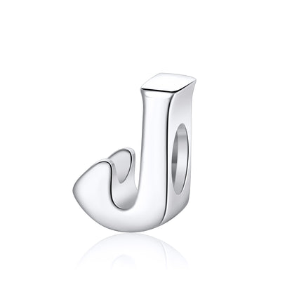 Initial Letter Charms for Women Bracelet Sterling Silver  Ginger Lyne Collection - J