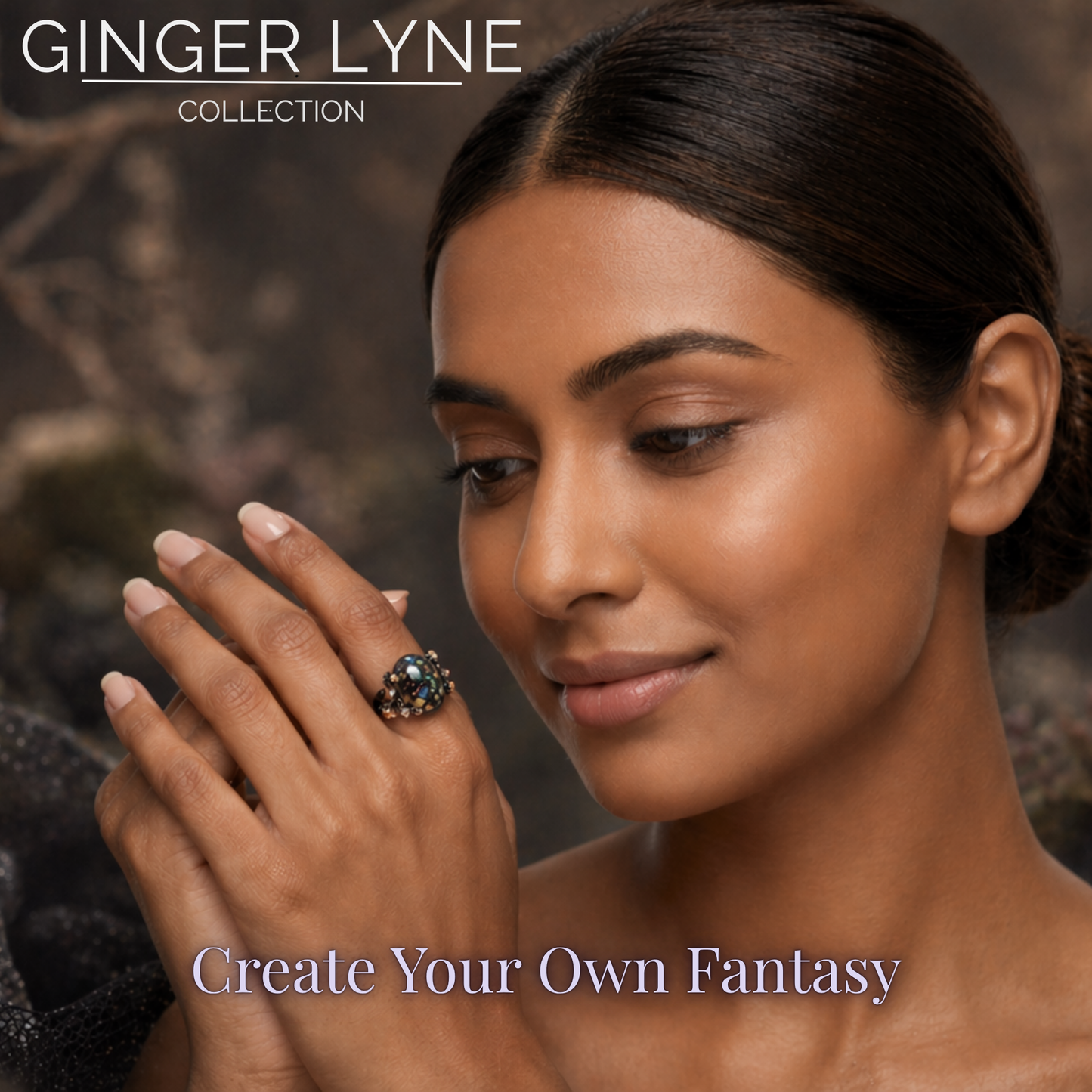 HenriettaSterlingSilverBlackTreeBranchGothicInspiredFireOpalRingforWomenbyGingerLyne_BlackSetting-3