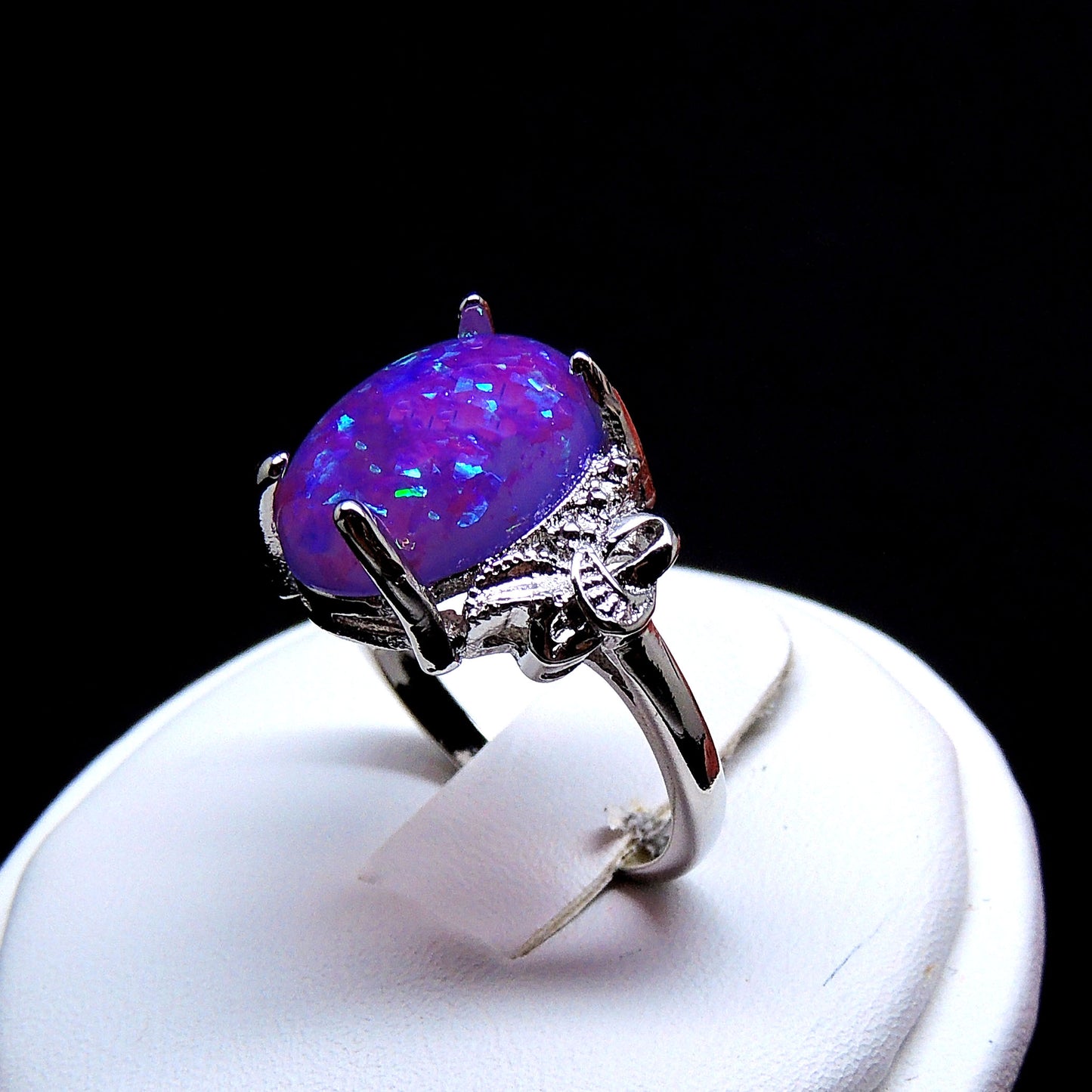 SharlaStatementRingGreenFireOpalWomenGingerLyneCollection_Purple-5