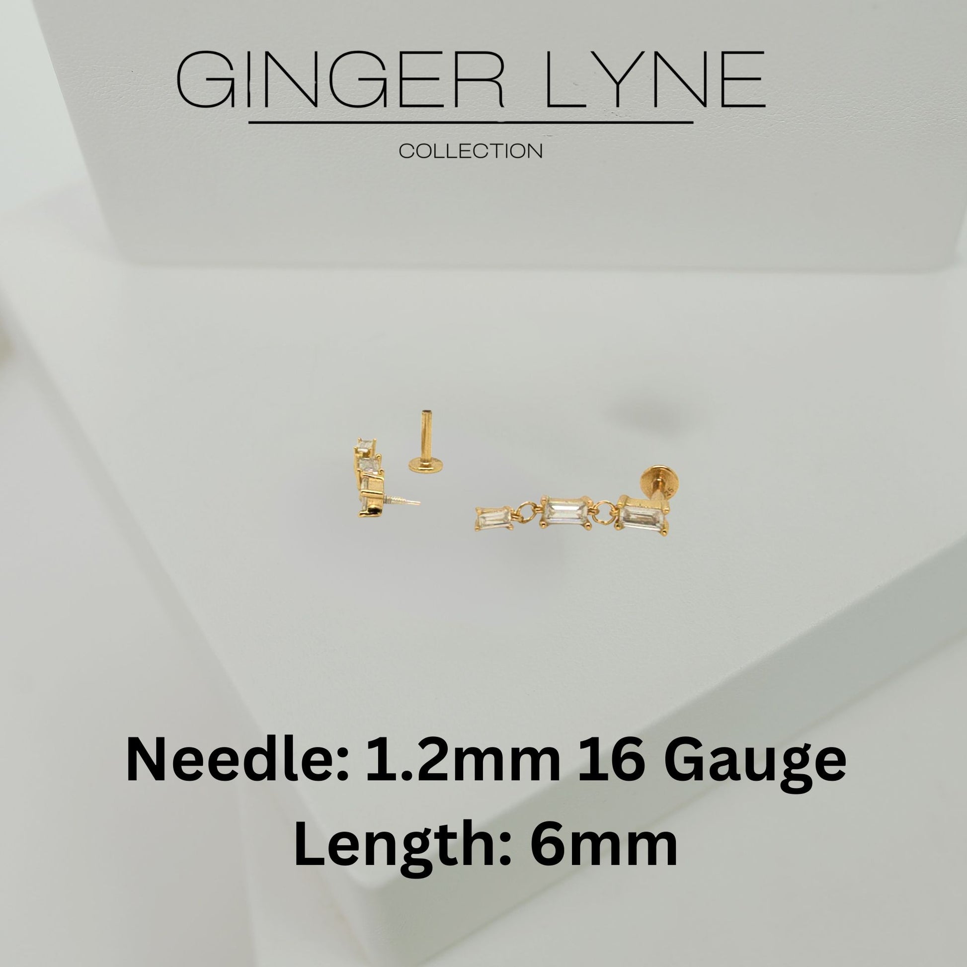 DangleFlatBackEarringsforCartilageHelixTragusUpperLobeGoldPlatedSterlingSilver1pairbyGingerLyne_Gold-3