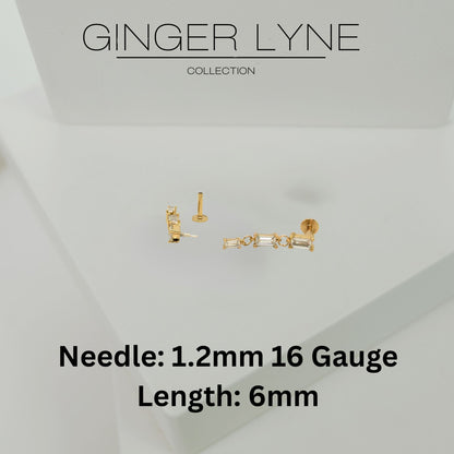 DangleFlatBackEarringsforCartilageHelixTragusUpperLobeGoldPlatedSterlingSilver1pairbyGingerLyne_Gold-3