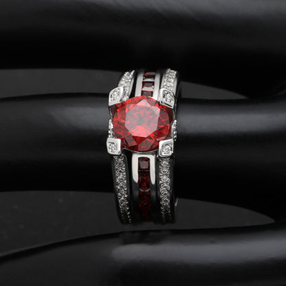 SkylarWeddingRingSetforWomenEngagementRingandMatchingBandCzGingerLyneCollection_Red/Red-3
