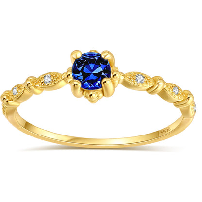 ThaliaBirthstoneEngagementRingSterlingSilverCzWomenGingerLyneCollection_Blue-Gold-1