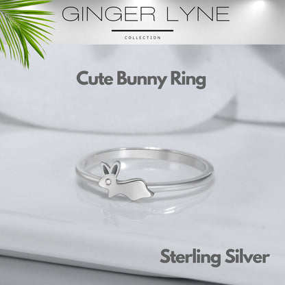 Bunny Rabbit Ring for Girls or Women Sterling Silver Ginger Lyne Collection