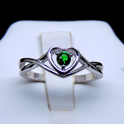 ChristineEngagementRingPromiseHeartForWomenSilverCzGingerLyneCollection_May-Green-2