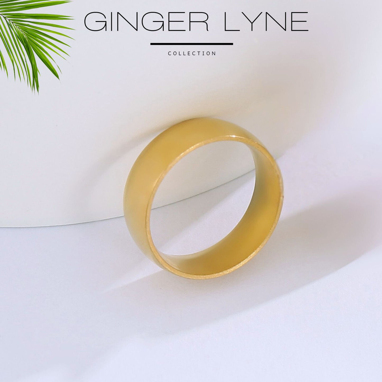 SabrinaWeddingRingSetforWomenCzStainlessSteelBandandEnagaementRingGingerLyne_Gold-3