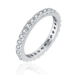 Load image into Gallery viewer, Bethany Eternity Wedding Band Ring Womens CZ by Ginger Lyne Collection Size 5
