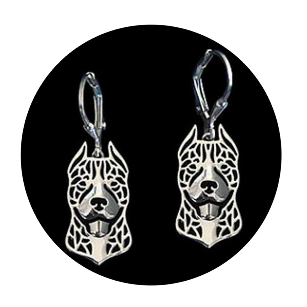 PitBullStaffordshireTerrierDogNecklaceSilverWomensGingerLyneCollection_EarsUpEarrings-5