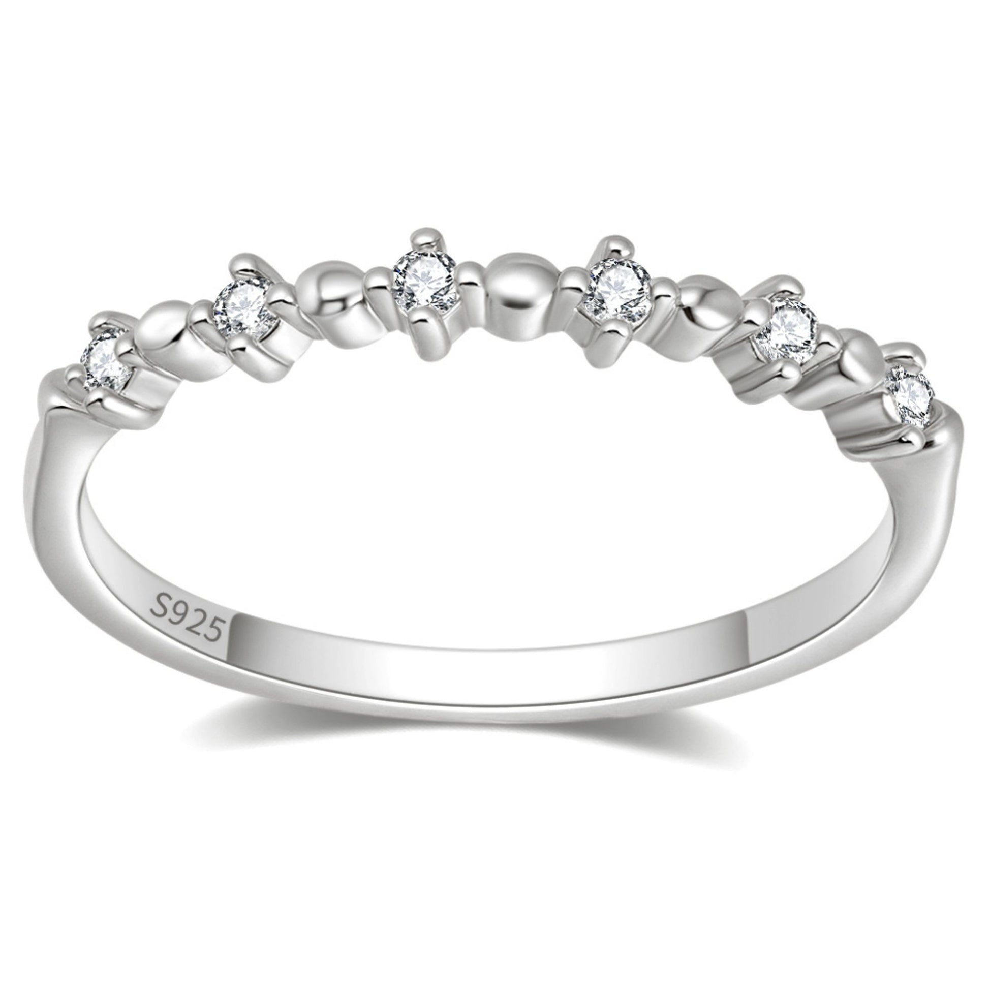 ElaraHalfEternityRingforWomenSterlingSilverCZAnniversaryWeddingBandStackablebyGingerLyne_Gold-2