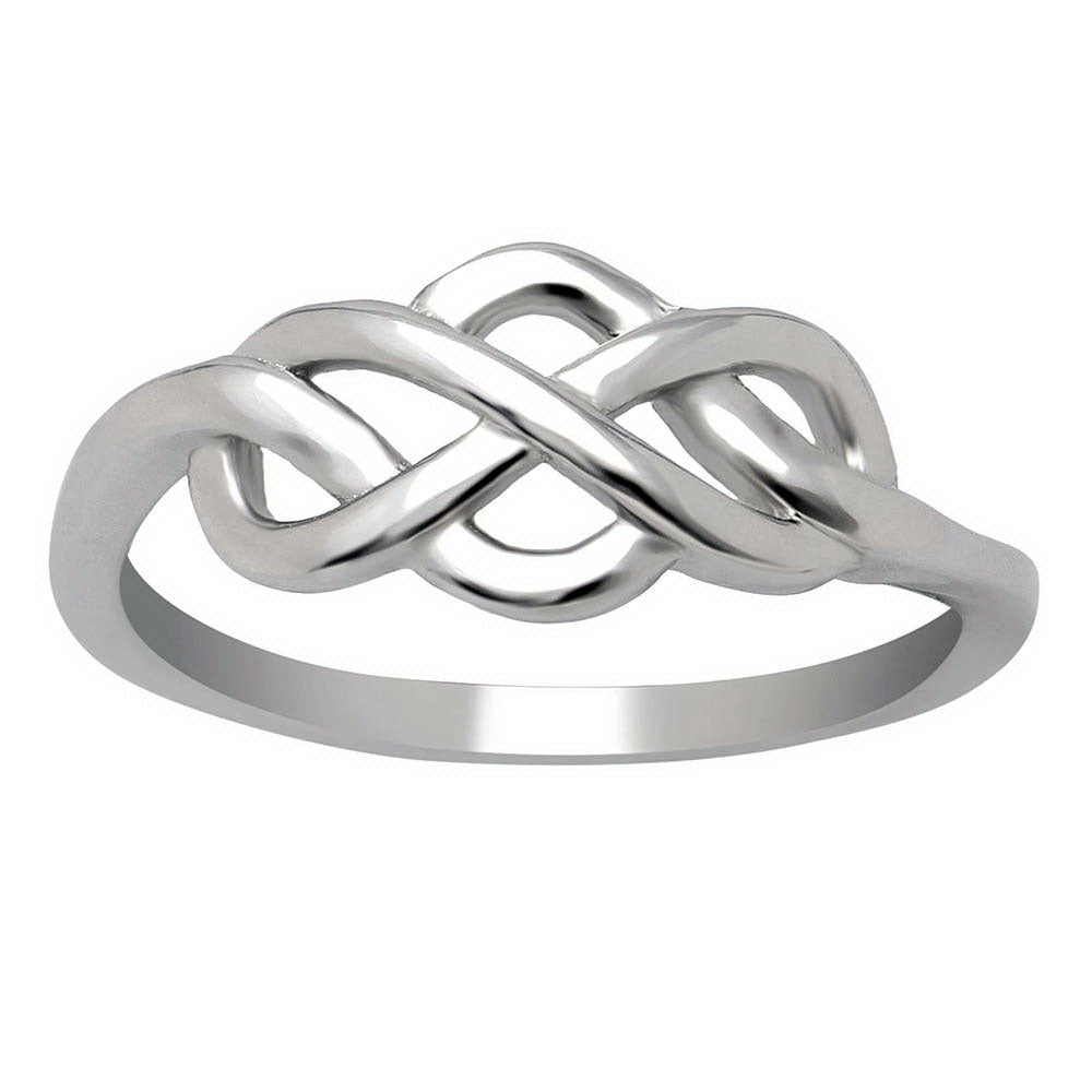 Continuum Infinity Ring 925 Sterling Silver Girls Womens Ginger Lyne Collection - 12