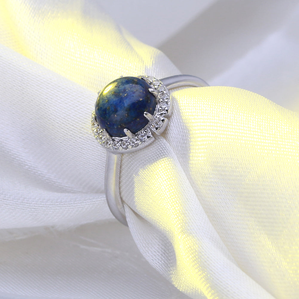 GemstoneStatementRingforWomenSterlingSilverCzGingerLyneCollection_Blue-5