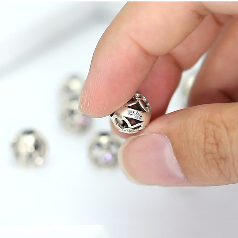 Birthstone Charms for Bracelet Sterling Silver CZ Womens Ginger Lyne Collection - September