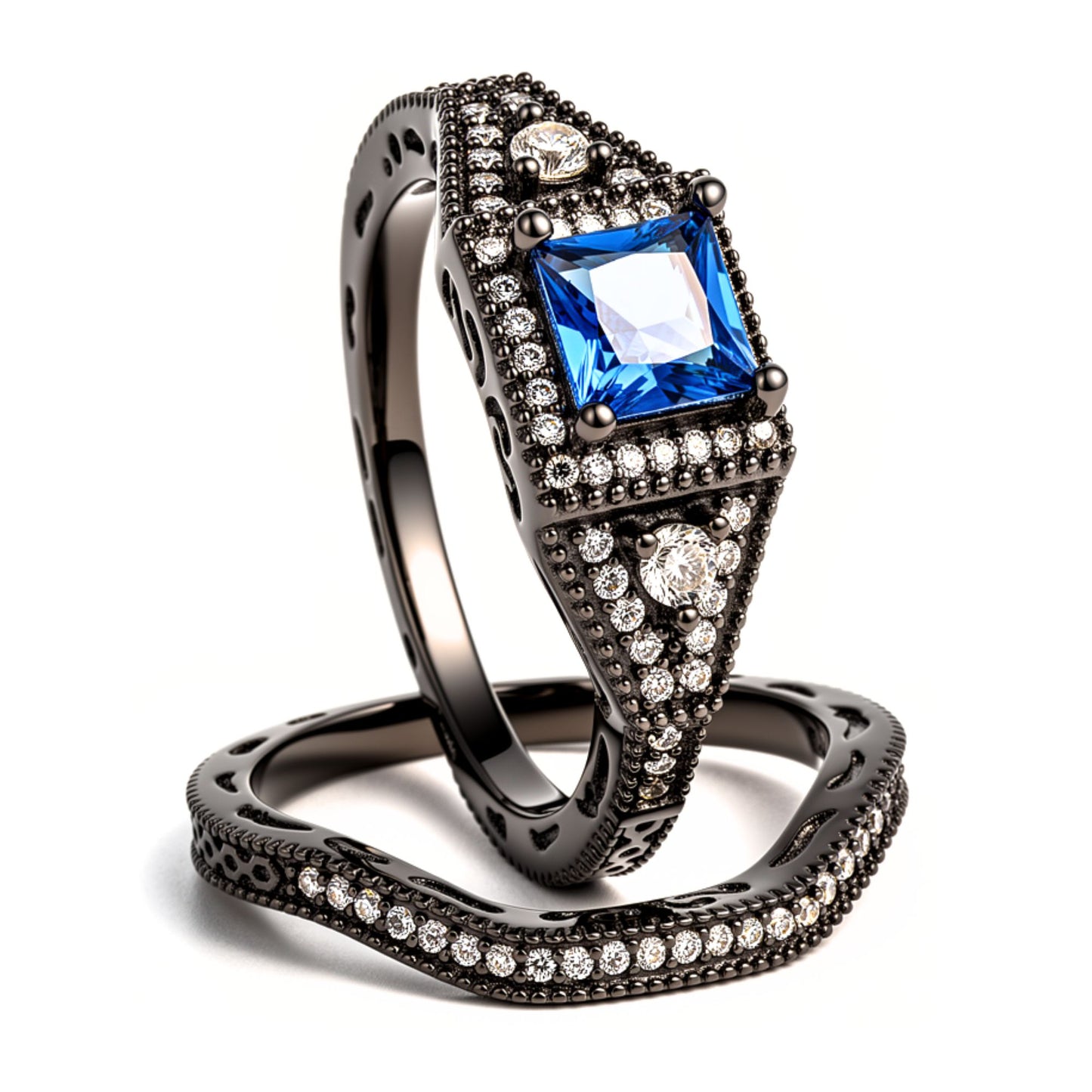 DanielleWeddingRingSetforWomenCZBlackEngagementGingerLyneCollection_Blue-1