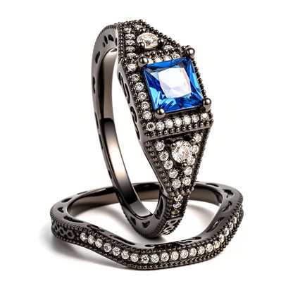 DanielleWeddingRingSetforWomenCZBlackEngagementGingerLyneCollection_Blue-1