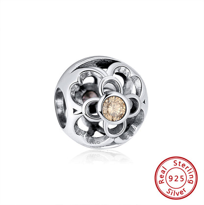 Birthstone Charms for Bracelet Sterling Silver CZ Womens Ginger Lyne Collection - November