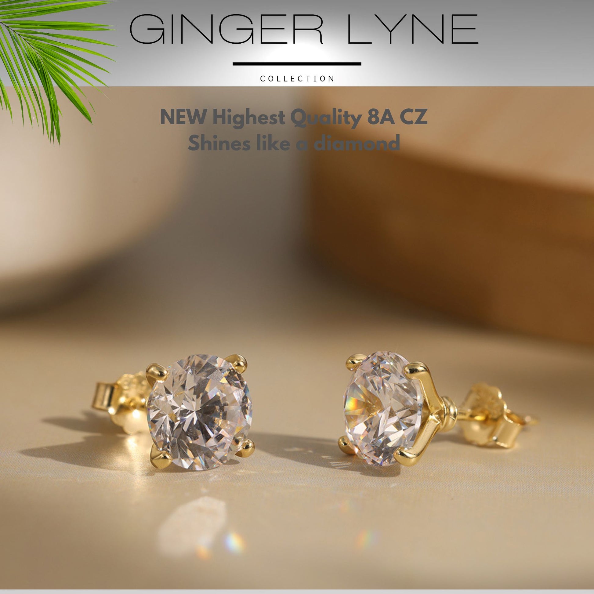 SolitaireStudEarringsforWomen8CtwSterlingSilverStudsforherGingerLyneCollection_Gold-2