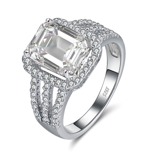 HaloEngagementRingforWomen4CtEmeraldCzSterlingSilverGingerLyneCollection_Silver-1