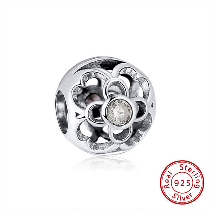 Birthstone Charms for Bracelet Sterling Silver CZ Womens Ginger Lyne Collection - April