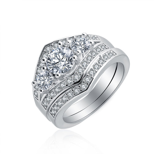 LeahaWeddingRingSetforWomen3pcBridalEngagementBandGingerLyneCollection_Silver-1