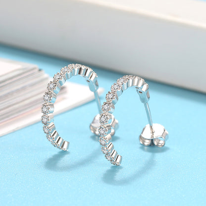 HalfHoopEarringsforWomenSterlingSilverClearCzGingerLyneCollection_Silver-5