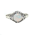 Load image into Gallery viewer, Fran Statement Ring for Women Fire Opal Filigree Style Ginger Lyne Collection - 10
