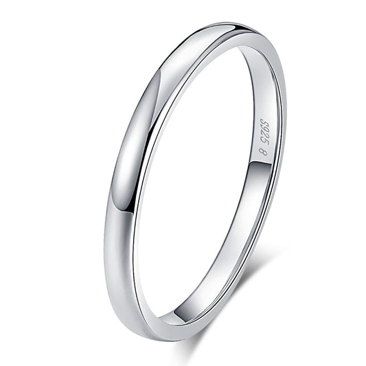 WeddingBandRingforMenorWomenPlain2mmSterlingSilverGingerLyneCollection_Silver-1