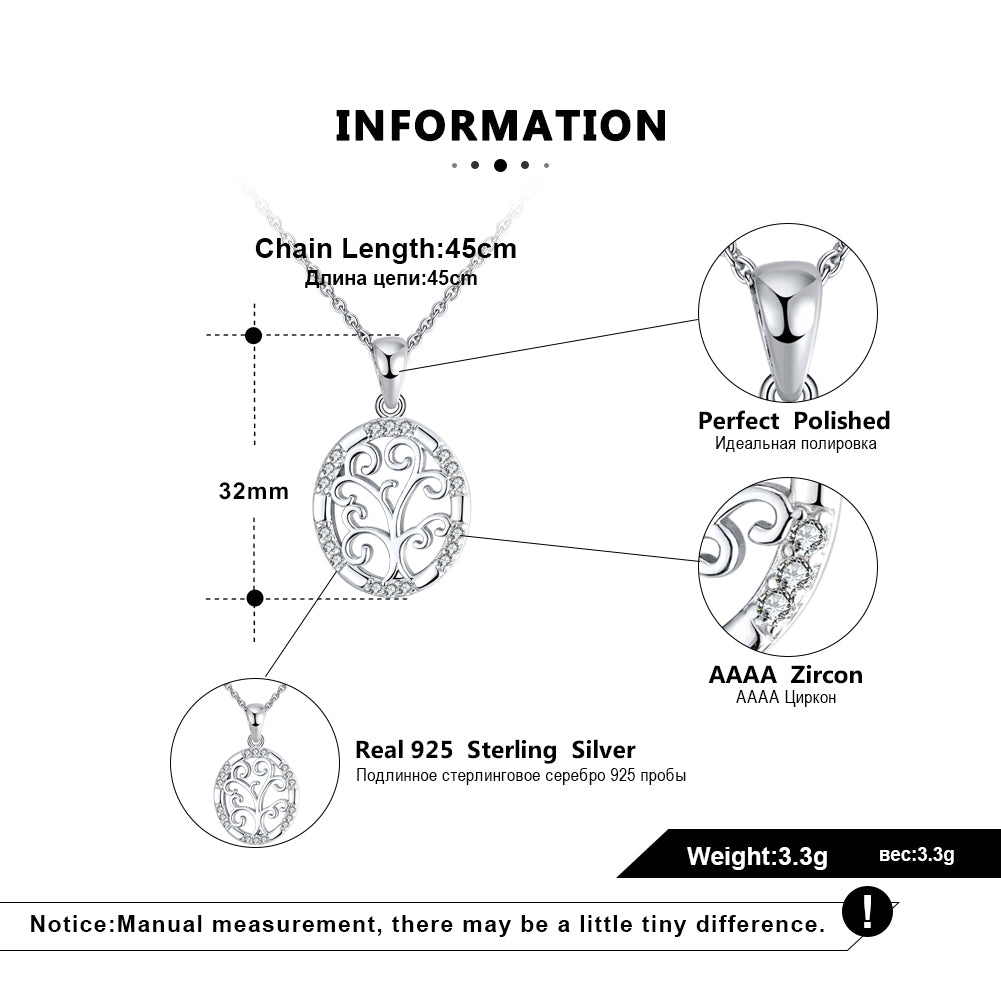 FamilyTreeLifePendantNecklaceforWomenSterlingSilverCzGingerLyneCollection_Silver-6