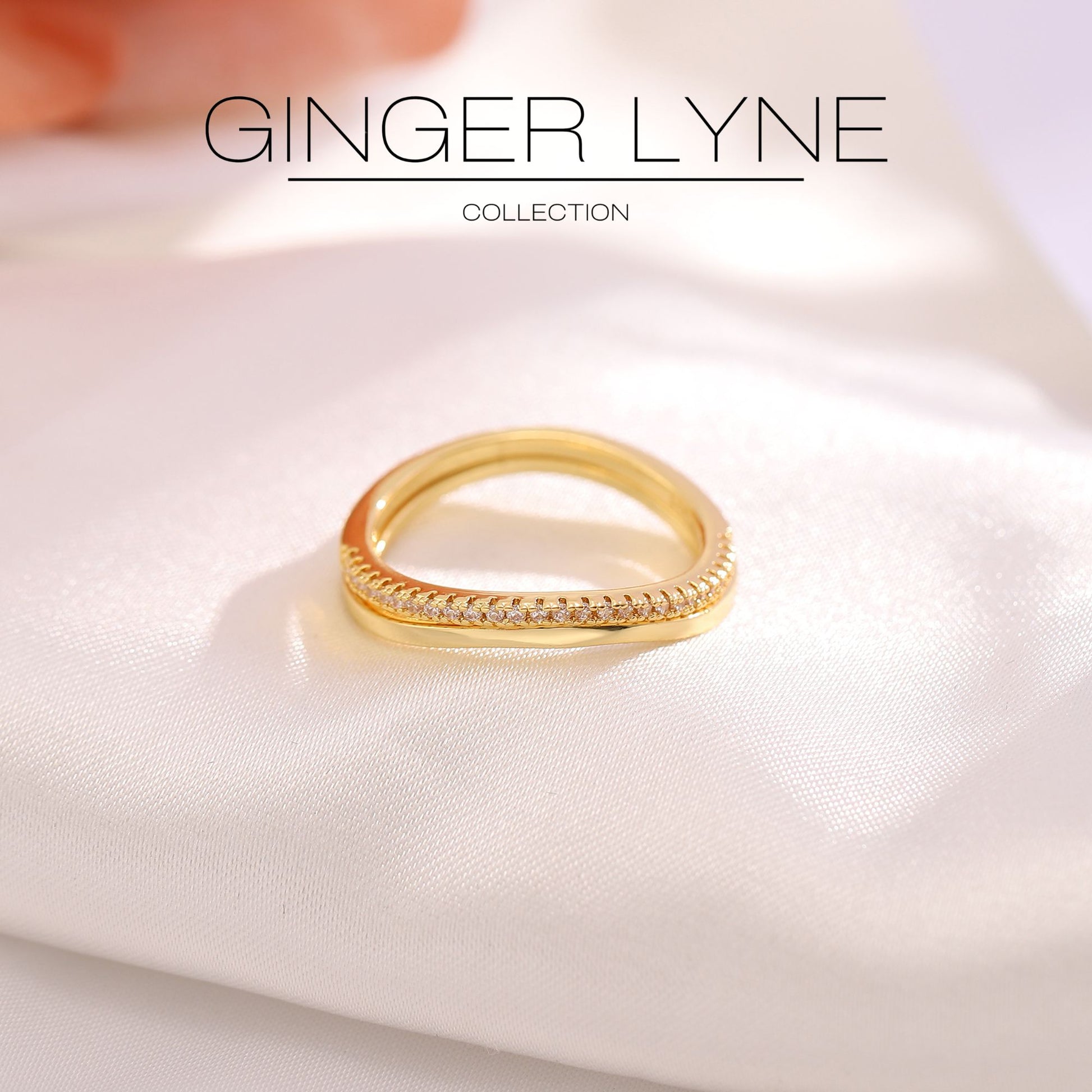 ThinWeddingBandSetforWomenSterlingSilverCZEternityBandsStackablebyGingerLyne_Gold-8