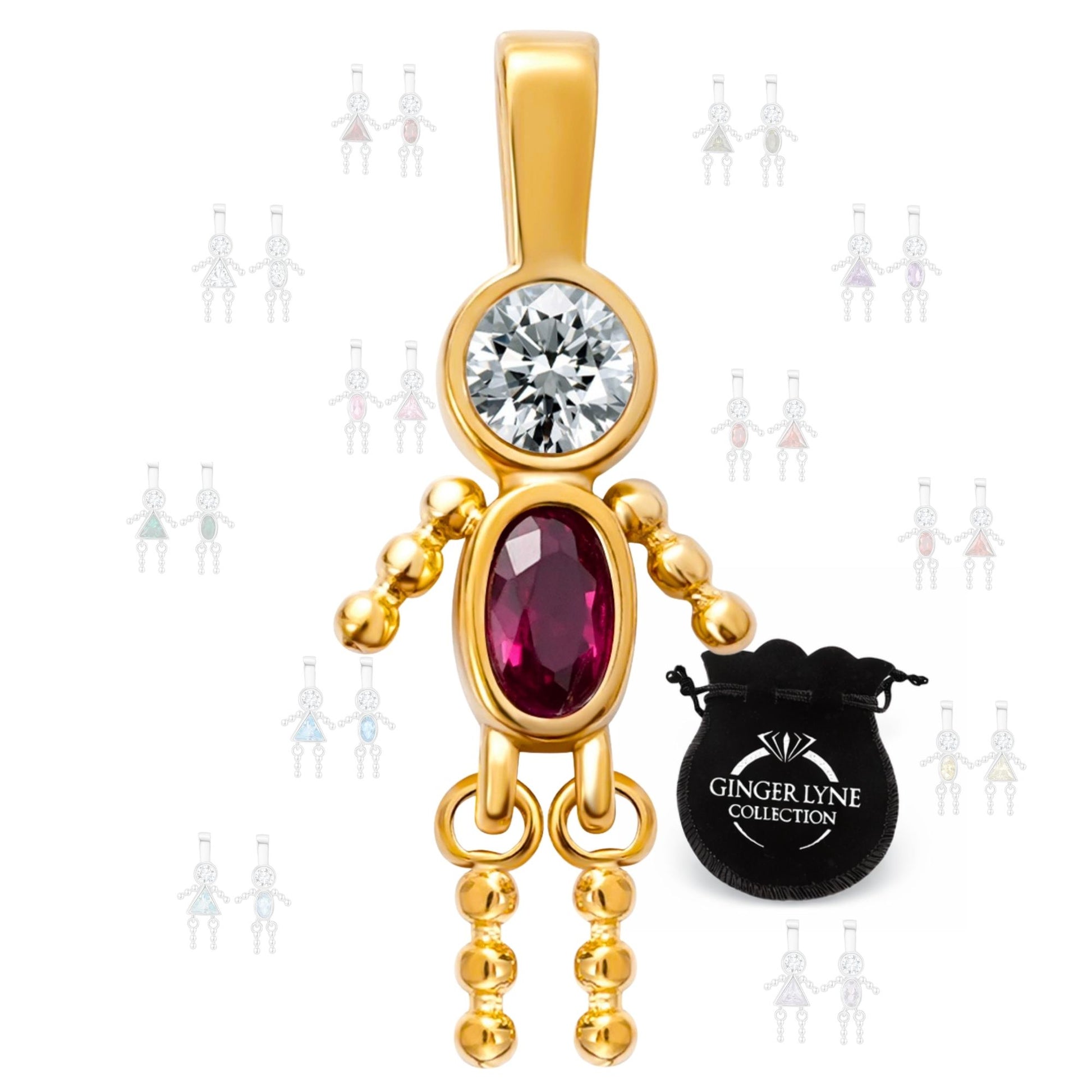BirthstoneFamilyPendantforMombyGingerLyneStainlessSteelCubicZirconiaCharmsForGrandmaNecklace_Male-July-Gold-1