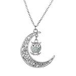 Load image into Gallery viewer, Owl Glow In Dark Pendant Chain Necklace Green Women Girl Ginger Lyne Collection - Green
