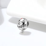Load image into Gallery viewer, Birthday Balloon Charm European Bead Sterling Silver Ginger Lyne Collection
