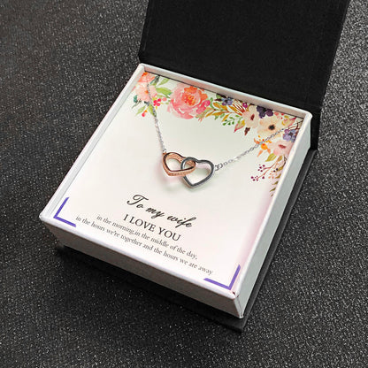 Wife Greeting Card Sterling Silver Infinity Heart Necklace Women Ginger Lyne Collection - Wife-32