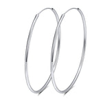 Load image into Gallery viewer, Hoop Earrings for Women540mm Classic Thin Sterling Silver Womens Ginger Lyne Collection - 50mm-Silver
