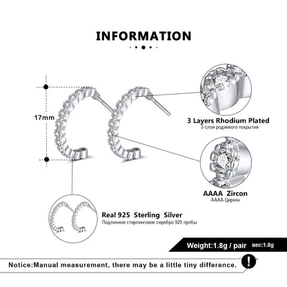 HalfHoopEarringsforWomenSterlingSilverClearCzGingerLyneCollection_Silver-6