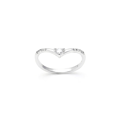 Avalon Anniversary Band Ring Sterling Silver Womens Cz Size 10 Ginger Lyne Collection