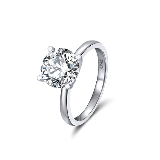 AmoreEngagementRingWomen1,2or3CtTopazSterlingGingerLyneCollection_WGold1Carat-1