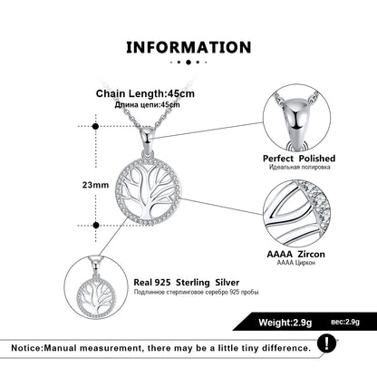 TreeofLifePendantNecklaceforWomenSterlingSilverCzGingerLyneCollection_Silver-7