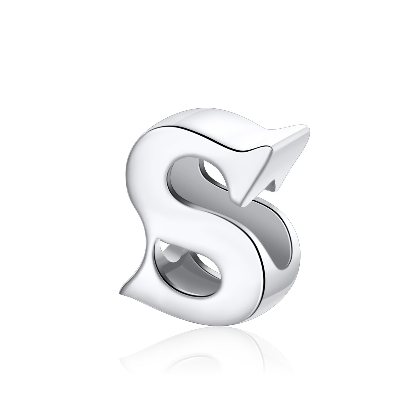Initial Letter Charms for Women Bracelet Sterling Silver  Ginger Lyne Collection - S