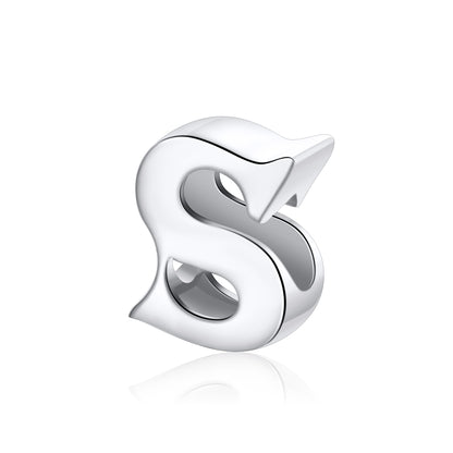 Initial Letter Charms for Women Bracelet Sterling Silver  Ginger Lyne Collection - S